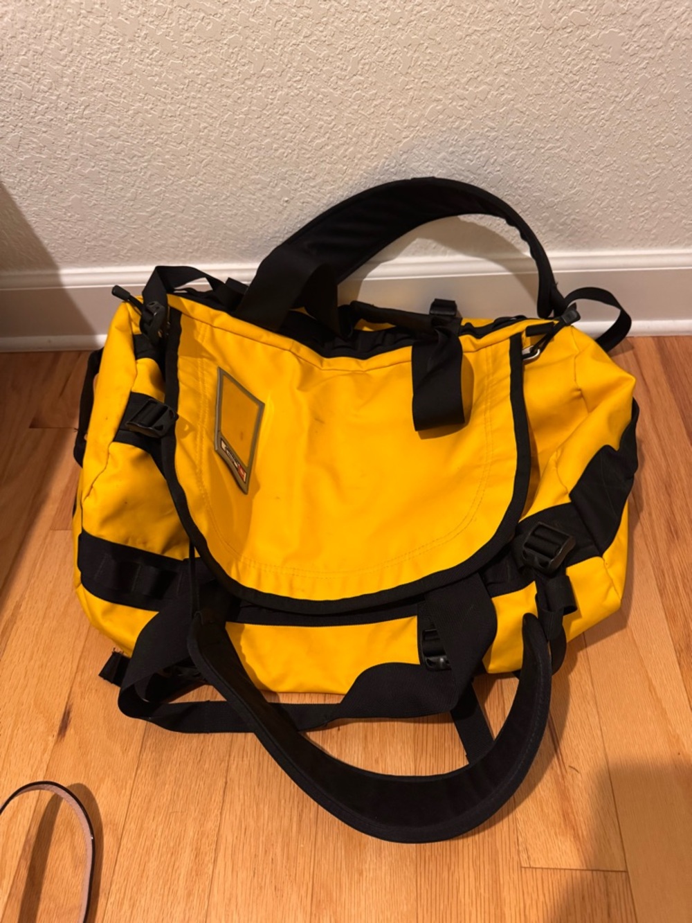 The North Face Yellow and Black Duffel Waist Pack - Picture 2 of 5